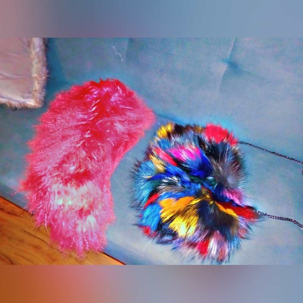Colorful Fur Bag